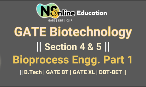 Bioprocess Engineering Part 1</br> || B.Tech | GATE-BT ||