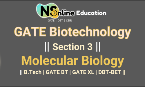 Molecular Biology || B.Tech | GATE-BT ||
