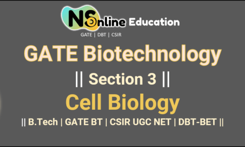 CELL BIOLOGY || B.Tech | GATE-BT ||